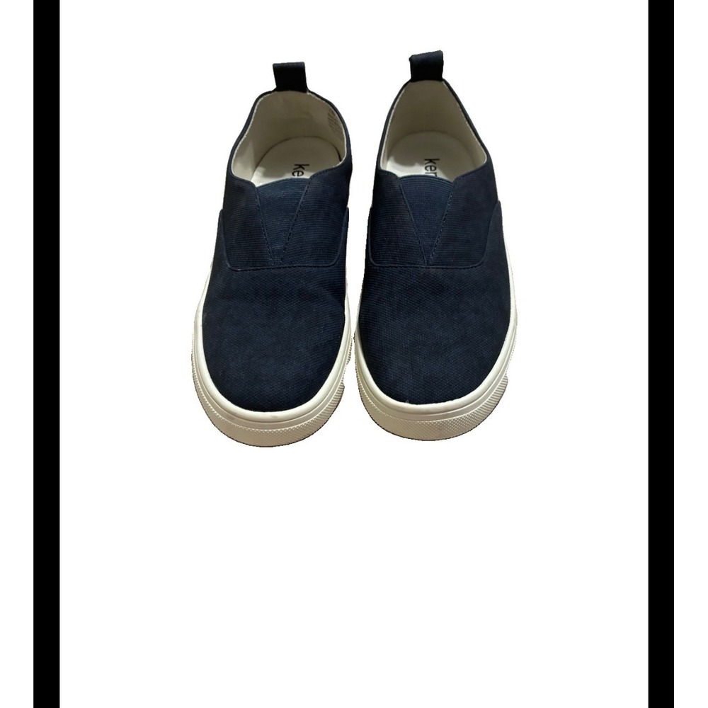 Kensie Salia Navy Blue Slip On Sneakers Womens 7.5 Casual Textile Flats KS251602